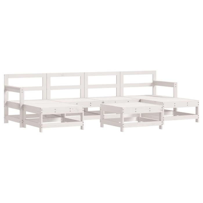 VidaXL Garden Lounge Set with Cushions 7 Pcs, Sofas with Backrest and Armrest, Furniture Set with Coffee Table Patio 3185942