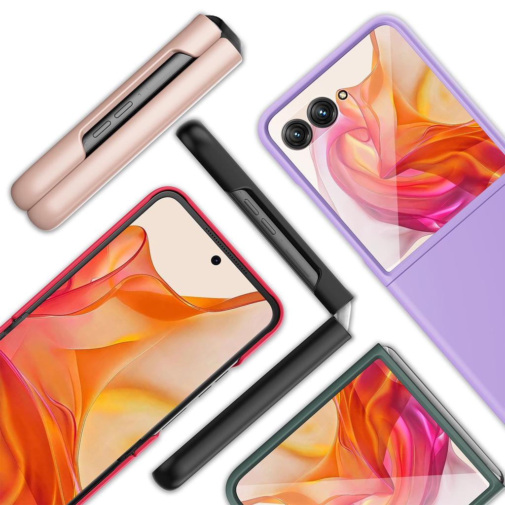 Motorola Razr50 Folding Screen Skin-Feel Protective Case with Tempered Film