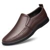 Spring and Autumn British Men Leather Shoes Flat Casual Loafers Youth All-match Lazy Shoes Best Men Shoes
