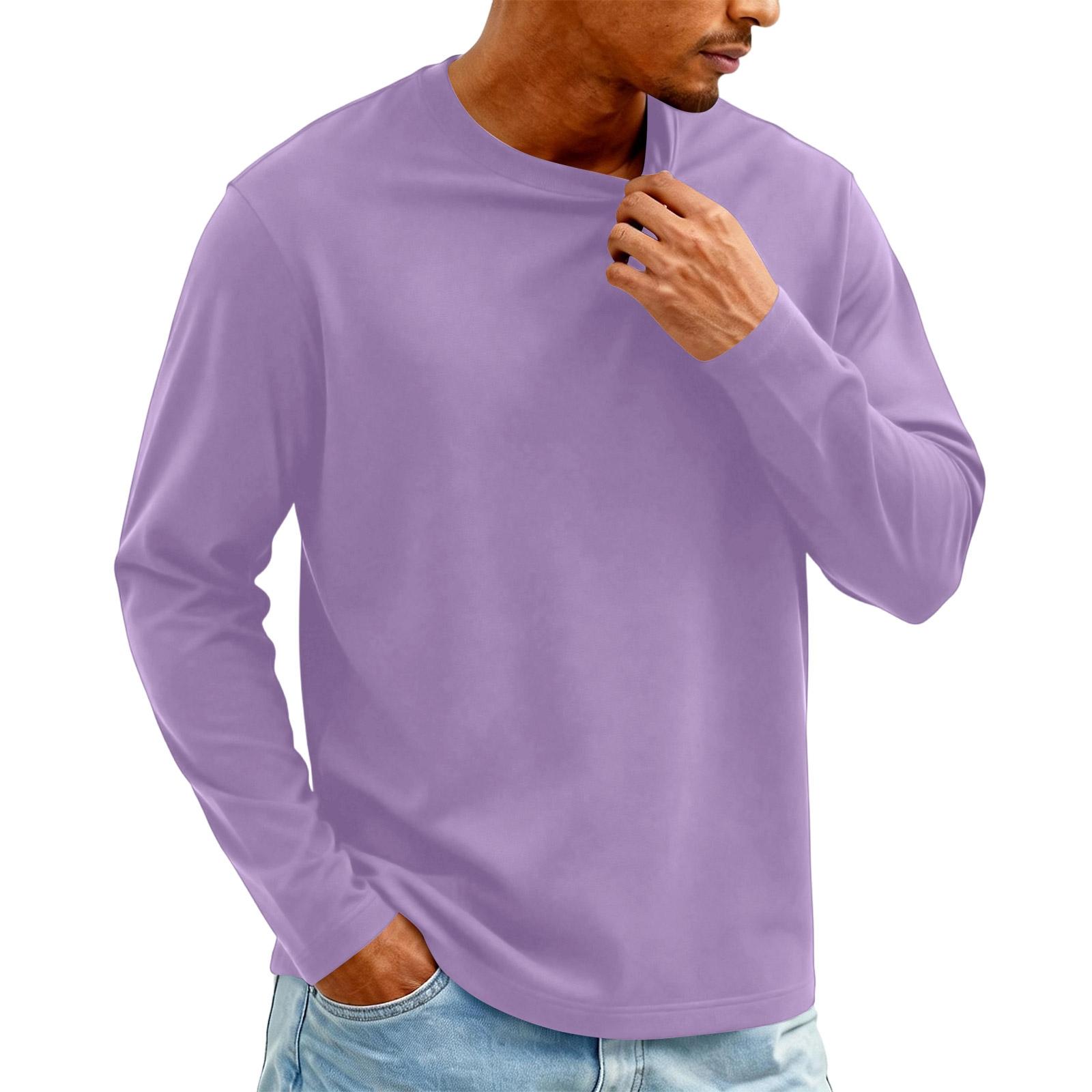 

Men s Knit -Neck Long Sleeve T-Shirt | Fashion Casual Pullover For Daily & Weekend Wear XXL