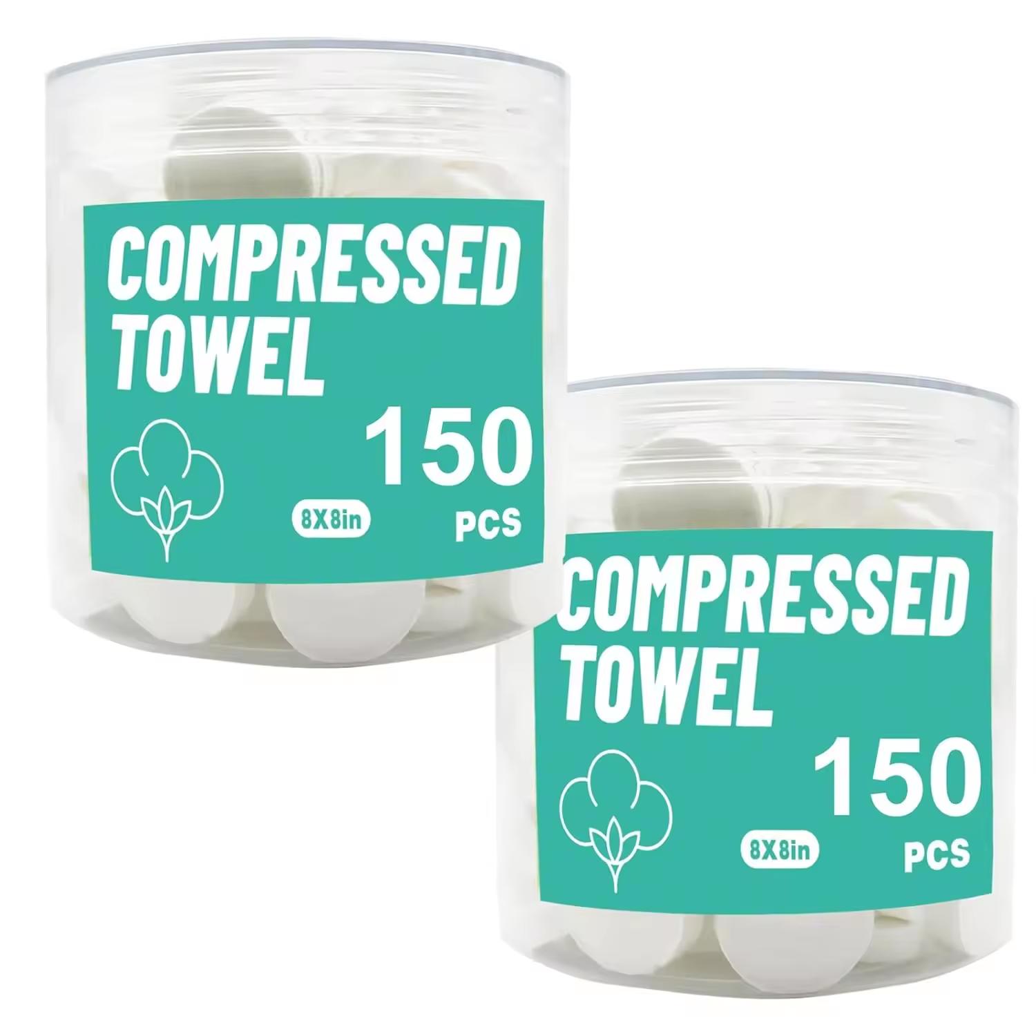 Eco-friendly Compressed Towel Tablets Magic Compressed Tissue Disposable Towel Compressed Towel Coin Tissue 299 and Below&500pcs/bag белый