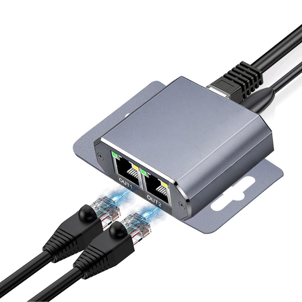 1000 Mbps Gigabit Network Switch Splitter: 1-In-2-Out and 1-In-4-Out