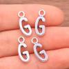 Zinc Alloy Alphabet Charms: 2 Colors, 26 Letter Pendants for Jewelry, Handbag, and Mobile Phone Accessories