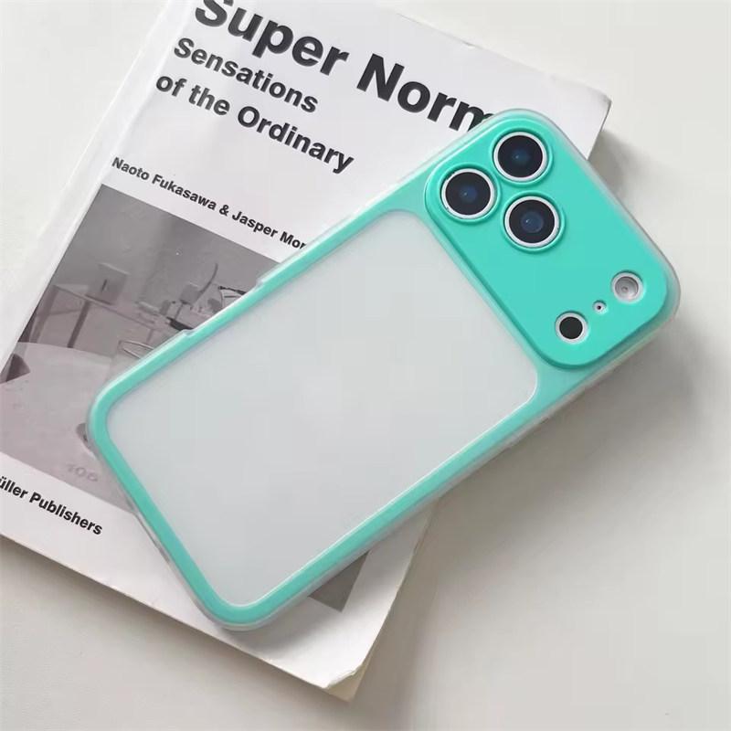 

Роскошный матовый чехол 2-в-1 из твердого ПК для iPhone 17 Air 16 15 14 13 Pro Max, матовый противоударный чехол-бампер Candy Armor iPhone 16