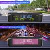 TPMS Look Solar Car Digital Clock with LCD Time Date In-Car Temperature Display for Outdoor Personal Car Part Decoration