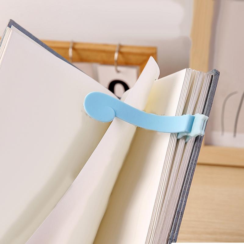 3Pcs Silicone Bookmark Automatically Follows Page Flipping Student Bookmarks Office Stationery Cute Book Clip School Supplies