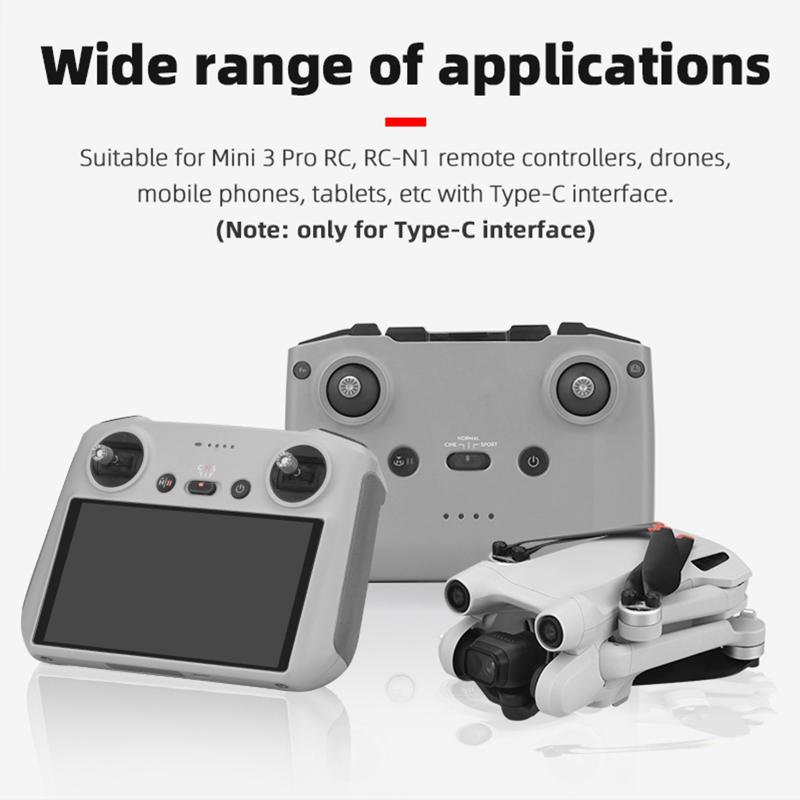 3pcs Silicone Dust Plug Type-c Interface Dust Cover Compatible For Dji Mini 3 Pro Remote Control