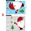 Christmas Stickers Santa Elk Snowman Pattern Glass Window Sticker Wall Decal for Home Christmas Decoration New Year Sticker