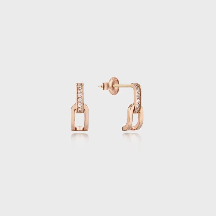 Dual DD Gold Earrings JDRER5F084S