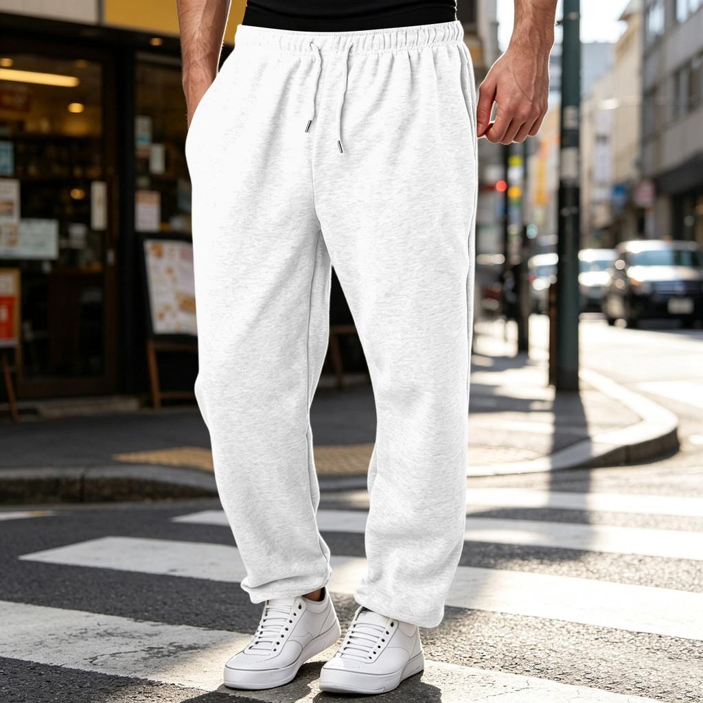 Men's Straight Leg Loose Fit Casual Sweatpants for Everyday Wear