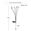 2 Packs 6-Head Solar Swaying Firefly Lamps Intelligent Light Control Outdoor Waterproof Ground Plug Garden Atmosphere Decoration
