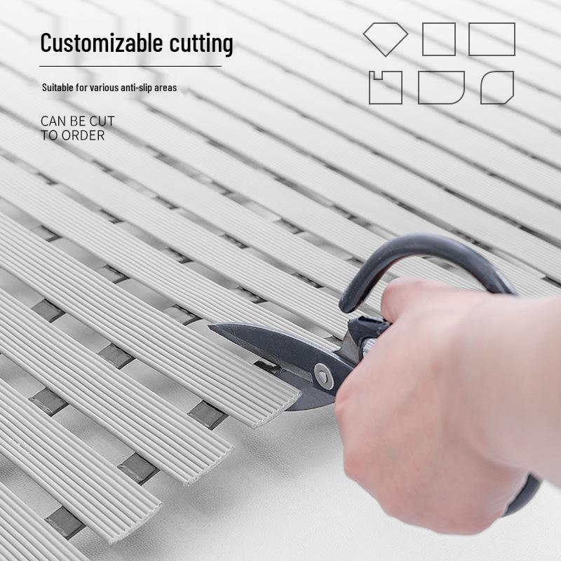Thickened PVC Anti-Slip Waterproof Bathroom Floor Mat
