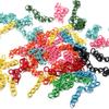 30Pcs/Lot 50mm Colourful Necklace Extension Chain Bulk Bracelet Extended Chains Tail Extender for DIY Jewelry Making Supplies