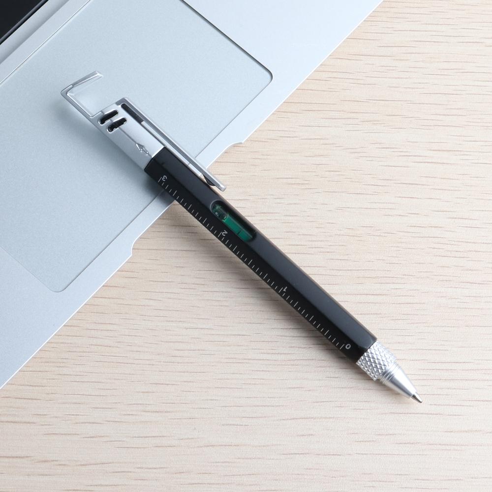 Pix multifuncțional 3 buc cu instrument modern de mână Riglă tehnică de măsurare Șurubelniță Ecran tactil Stylus Nivelă cu burla