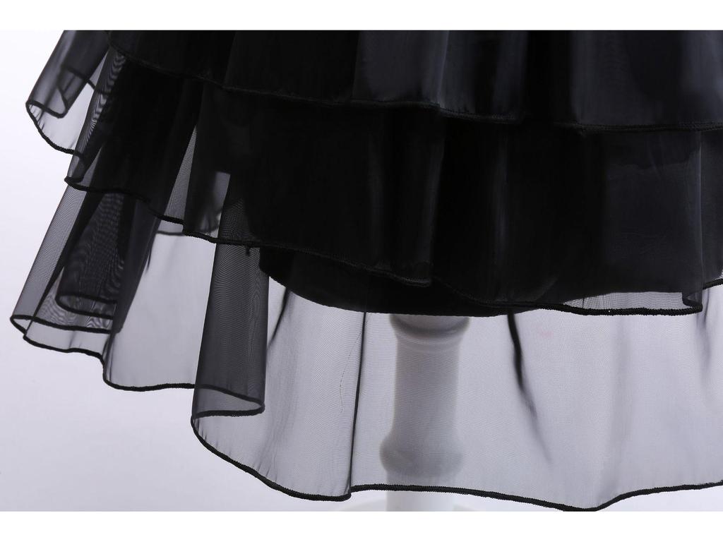 Wednesday Addams Family 2025 Black Princess Dress Halloween Cosplay Costume