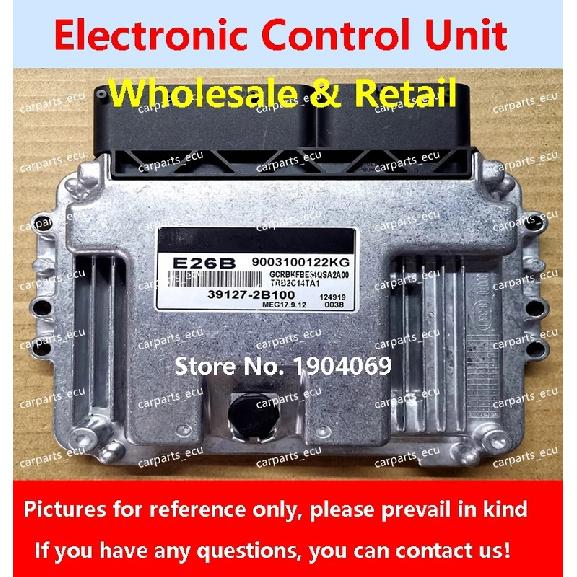 39127-2B100 E26B ECU 39134-2B431 499 39134-2B662 L90 For Hyundai Elantra MEG17.9.12 Car Engine Computer Board 39122-2B400 F6