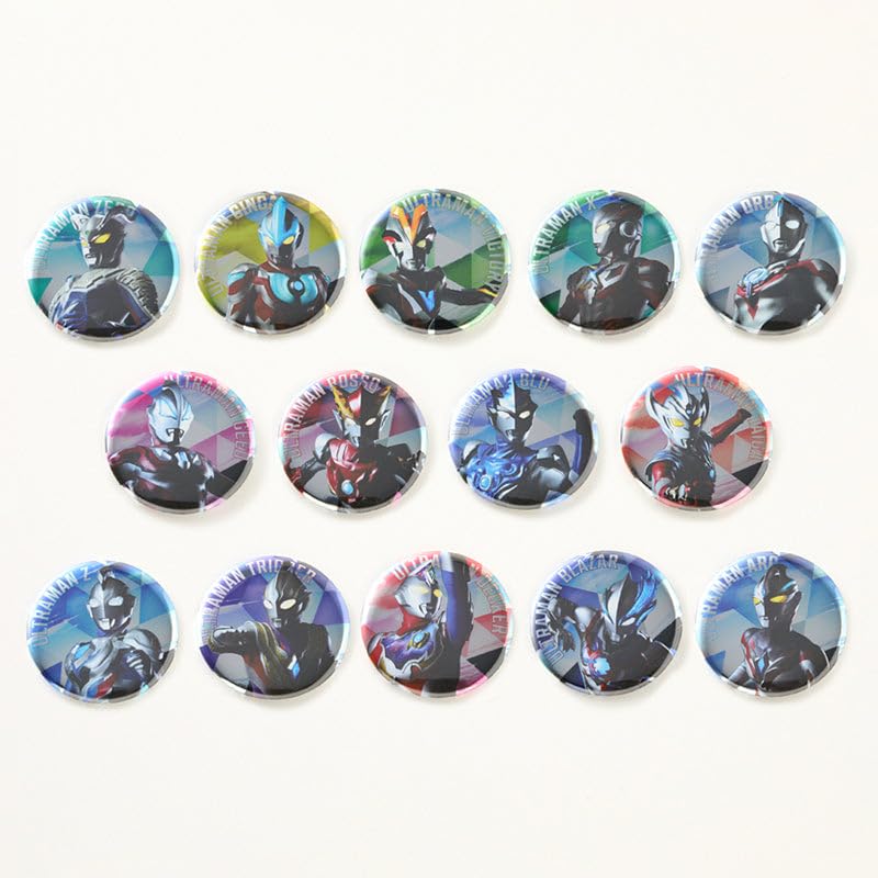[Tsuburaya Productions] Random Metallic Can Badge New Generation Ultraman Precious Color Complete Set of 14 Types