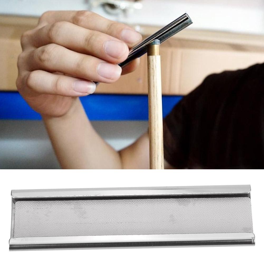 Portable Stainless Steel Leather Sander Billiard Pool Cue Tip Shaper Burnisher File Repair Tool