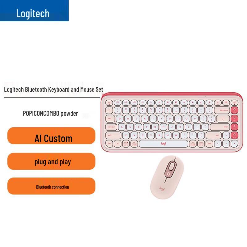 

Logitech POP ICON COMBO Wireless Keyboard and Mouse Set