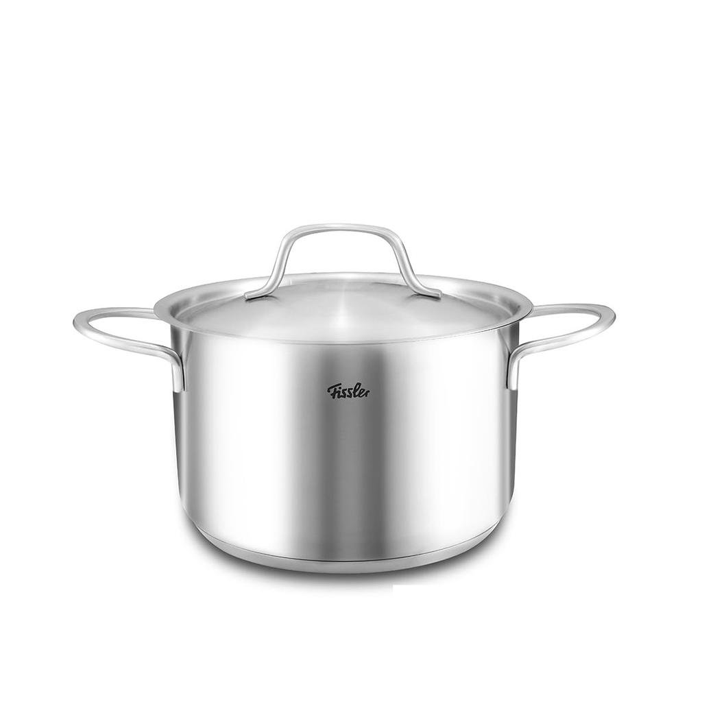 Fissler 20cm Casserole Dish, Fissler New Family Stew Pot, IH/Gas Stove Compatible, Oven Safe, Stainless Steel Lid, Drip-Free Rim Design, Waterless Coo
