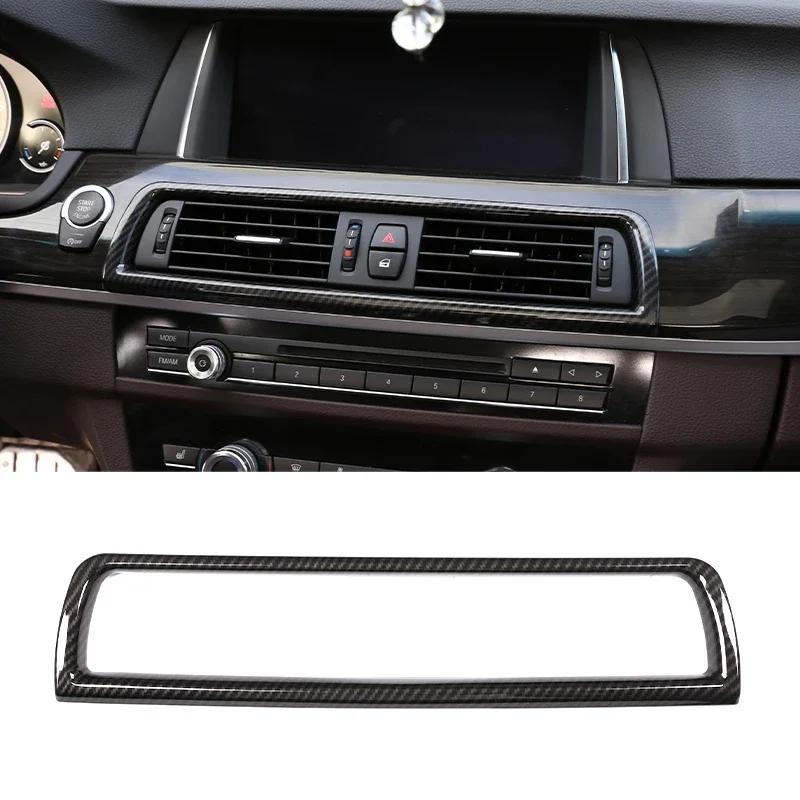 For BMW 5 Series F10 2011-2017 ABS Carbon Fiber Interior Kit Dashboard Console Gear Shift Panel Decoration Cover Trim Stickers