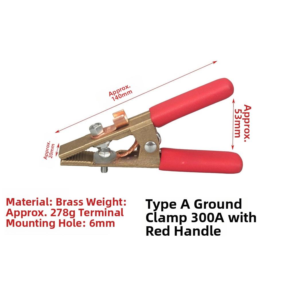 Earth Cable Clamp 300A Conductive Current Rating Brass Body for Shipyard Steel Fabrication and Oil Platform Use