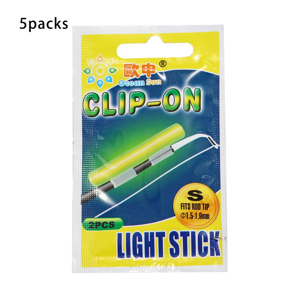 Освещение Зеленый Зажим Удочка Ночная Рыбалка Снасти Светящийся Поплавок Световые Палочки Светящаяся Палочка Светящийся Стикер