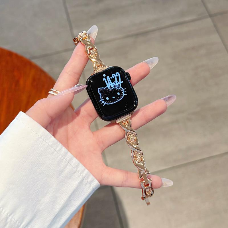 11th Gen Apple Watch 109876E Band, Huawei GT6 Inlaid Diamond Chain, Xiaomi 9PRO