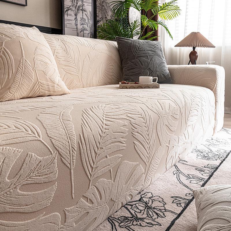 Simple Style Jacquard Velvet Sofa Cover New All Season Elastic Anti Slip All Inclusive Universal Cover
