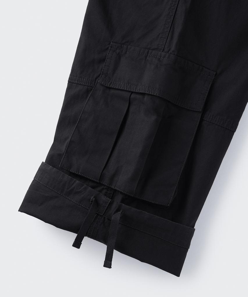 MUSINSA STANDARD Cotton Multi-Pocket Parachute Cargo Pants [Black]