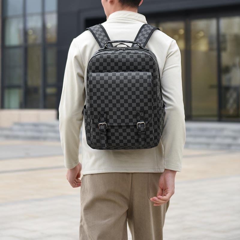 Men's Business Backpack Professional Slim Design for Office Work Commuting Laptop Tablet Organizer Portable Bag