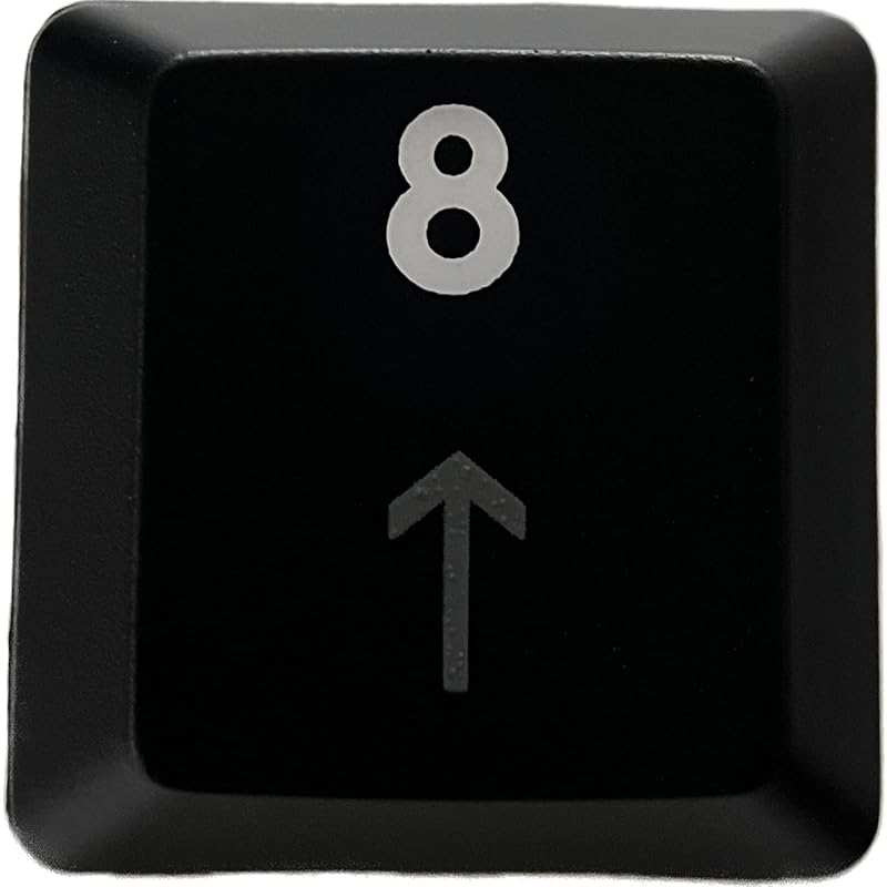 

logitech G913/G913TKL/G915 replacement keycaps [Sold as 1 piece] (Light-emitting compatible) [BERGBUCH] (8 (numeric keypad), Black)