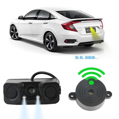 Rear View Camera Car Accessories Night Vision LED Light Mini Alarm Reversing Radar Sensor Detector