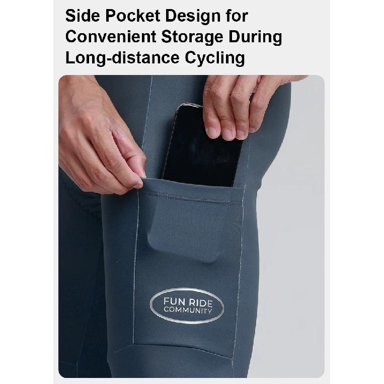 INBIKE Fleece Road Bike Bib Pants for Men Winter Thermal Cycling Bibs Windproof Biking Bicycle Pants MTB Cycling Clothing Man