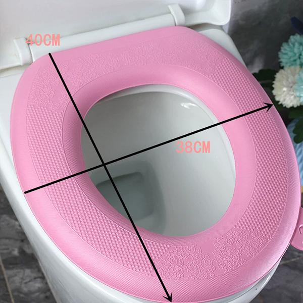 WTEMPO Large Household Toilet Seat Cover Pads Thickened Warm Toilet Seat Cushions Printed All-season Universal Toilet Seat Covers