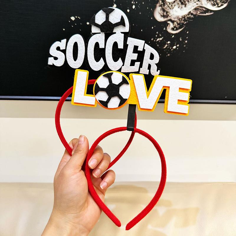 Cartoon Football Cheering Hairband Headband Headwear Hair Accessories Fan Support Prop Party Decoration