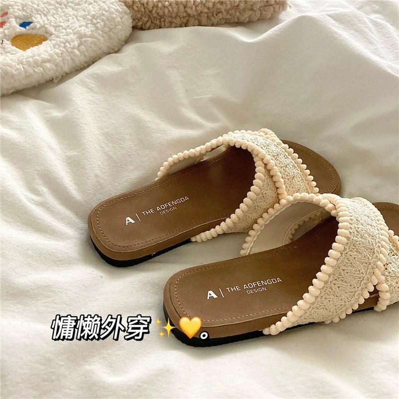 Fashion Shoes Slippers Casual Summer Clogs Woman Slides Luxury Soft Beach  Shoes Women Ladies' Slippers Luxury Slides Shale Female Beach