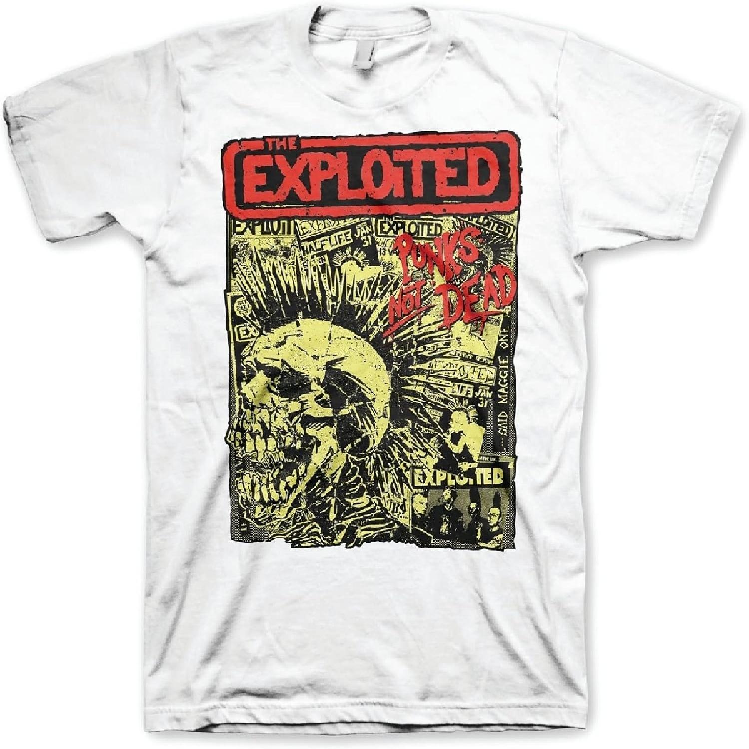 The Exploited Men s Punks Not Dead T-Shirt White _ Officially Licensed Merchandise S белый