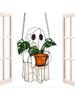Ghost Sun Catcher 2D Acrylic Halloween Decor Hangable Sun Catcher for Fall Halloween Garden Indoor Outdoor Window Garden Women