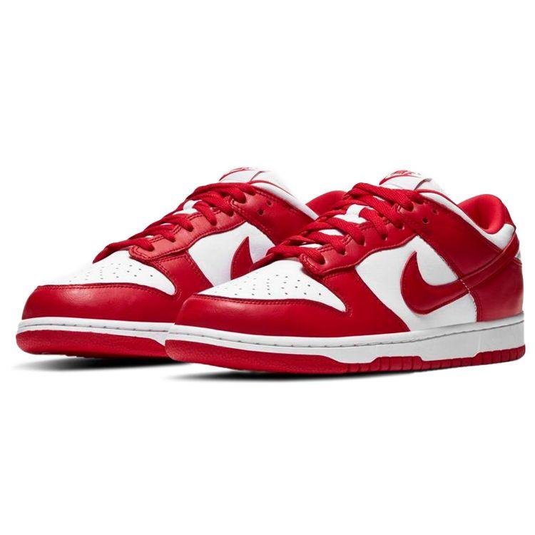 Nike Dunk Low Retro SP St. Johns 2020 Unisex Sneakers Red White University-Red CU1727-100