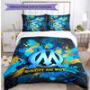 Olympique Lyonnais FC Printed 3PCS Bedding Set Breathable Duvet Cover with Pillowcases Decorative Bed Linen for Bedroom Home