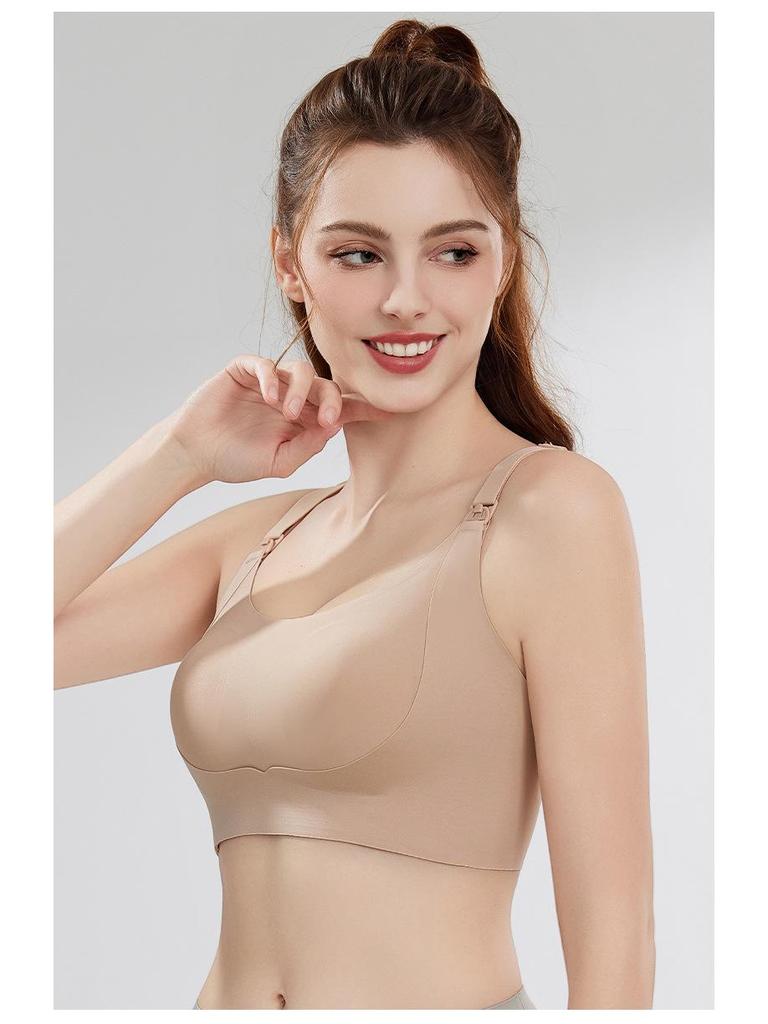 Rabbit Ear Nursing Bra for Postpartum - Lightweight, Thin, Large-Chest Minimizer