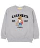 UNION GARMENTS Carrier Bear French Oversized Sweatshirt Gray