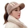 New Autumn and Winter Fashion Open-top Hat for Women, Casual Versatile Sporty Style, Outdoor Running, Curved Brim, Face-slimming Beanie