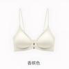 Traceless Liquid Foundation, Thin Shoulder Straps, Front Buckle, Cross Beautiful Back, Sexy Anti-hanging Neck Bra, French Thin Style.