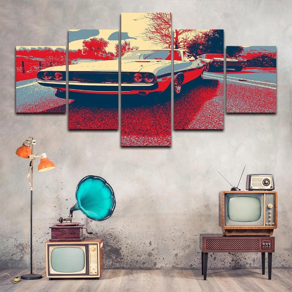 HD Prints 5 Pcs The Muscle Bros Canvas Picture Modern Wall Artwork Paintings Living Room Home Decor Modular No Framework Posters