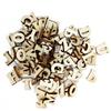 100 Pcs Mixed Wood Alphabet Letters Numbers Button DIY Craft Sewing