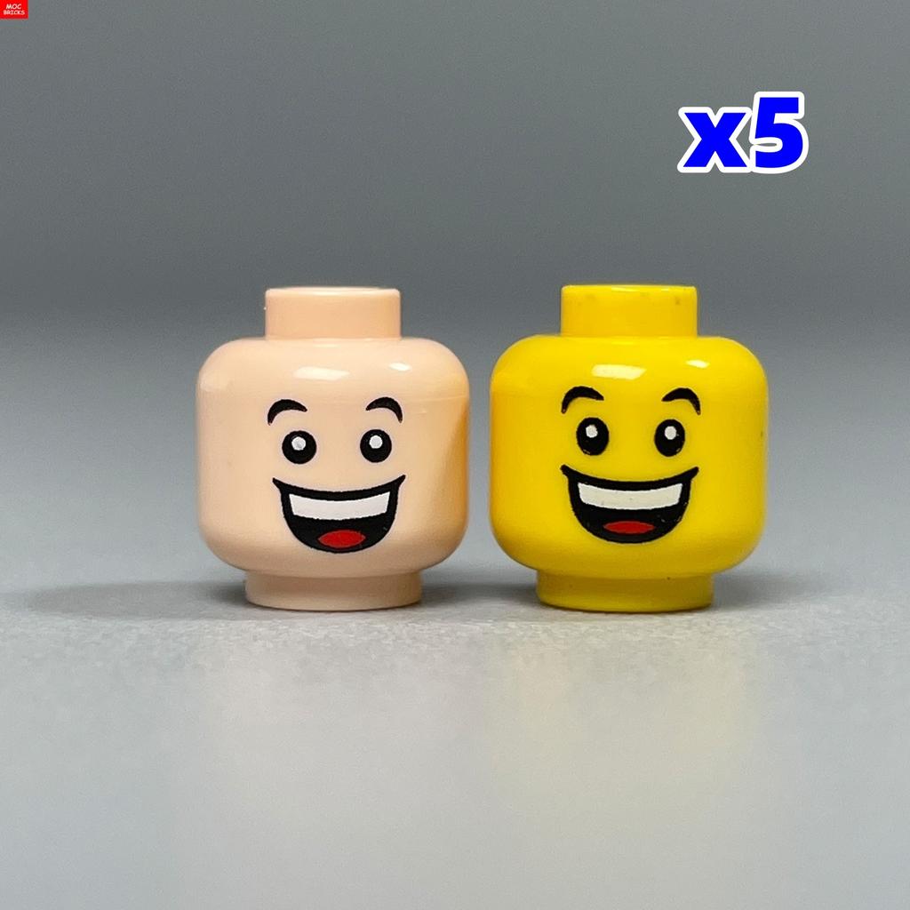 Custom Build Bricks Printed Head Face Expression 4cm Action Figure Body Part DIY Educational Toy Creating Bricks Toysets Ideal For Youngsters Gift