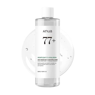 ANUA Dokudami 77 Soothing Toner 500ml Lotion Wiping Lotion Moisturizing Moist Lotion Large Capacity Lotion Fluctuation Skin Oily Skin Heartleaf Toner