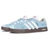 Adidas VL COURT 2.0 Lunar Post, Blue Baby Cushioning Low top Skateboard Shoes Unisex Blue White HQ1802(TeamK-)